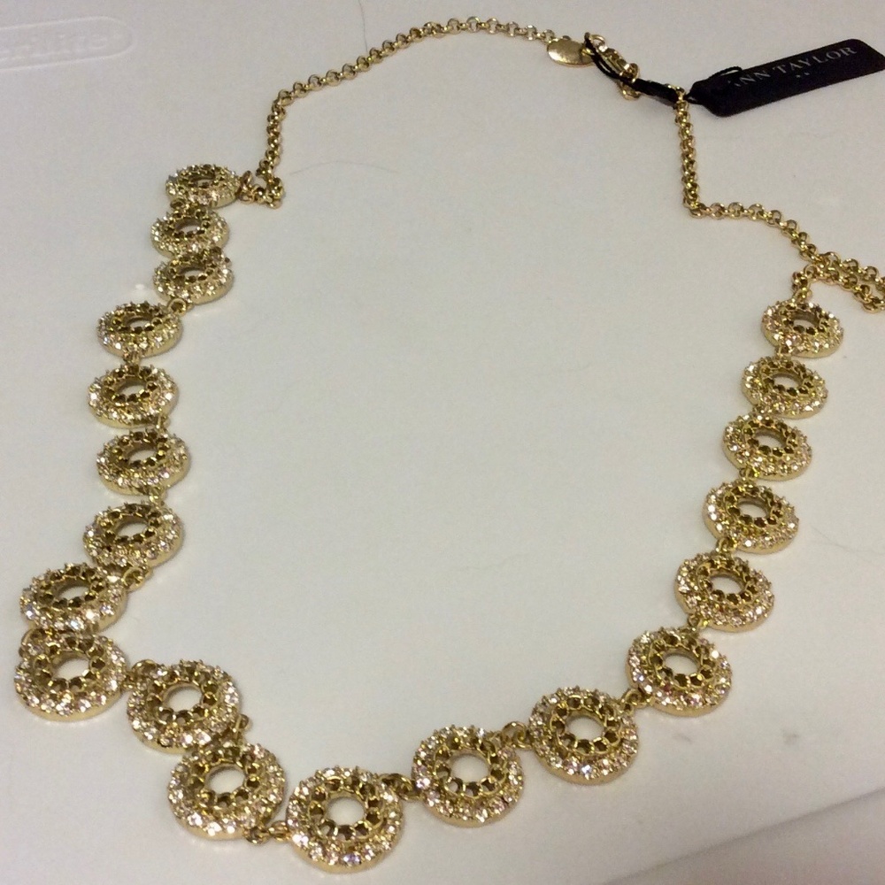 NWT - Ann Taylor Rhinestone Necklace
